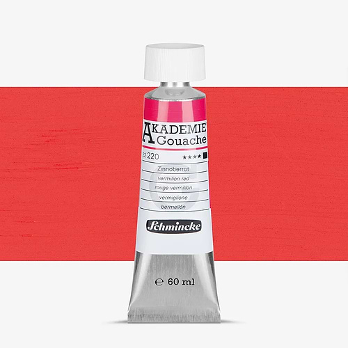 צבע גואש אקדמיה VERMILION RED שמינקה 60מל'