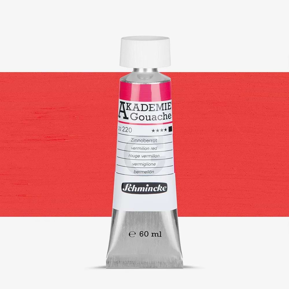 צבע גואש אקדמיה VERMILION RED שמינקה 60מל