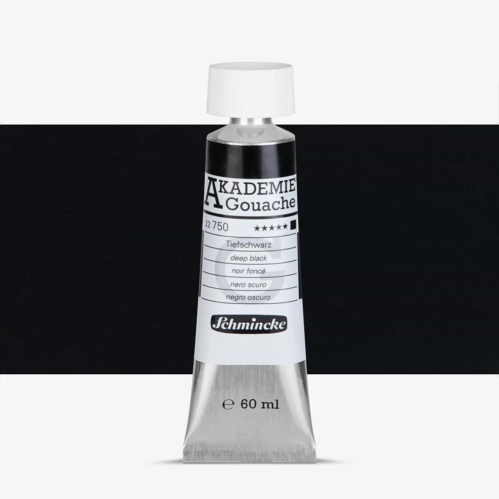 צבע גואש אקדמיה BLACK שמינקה 60מל