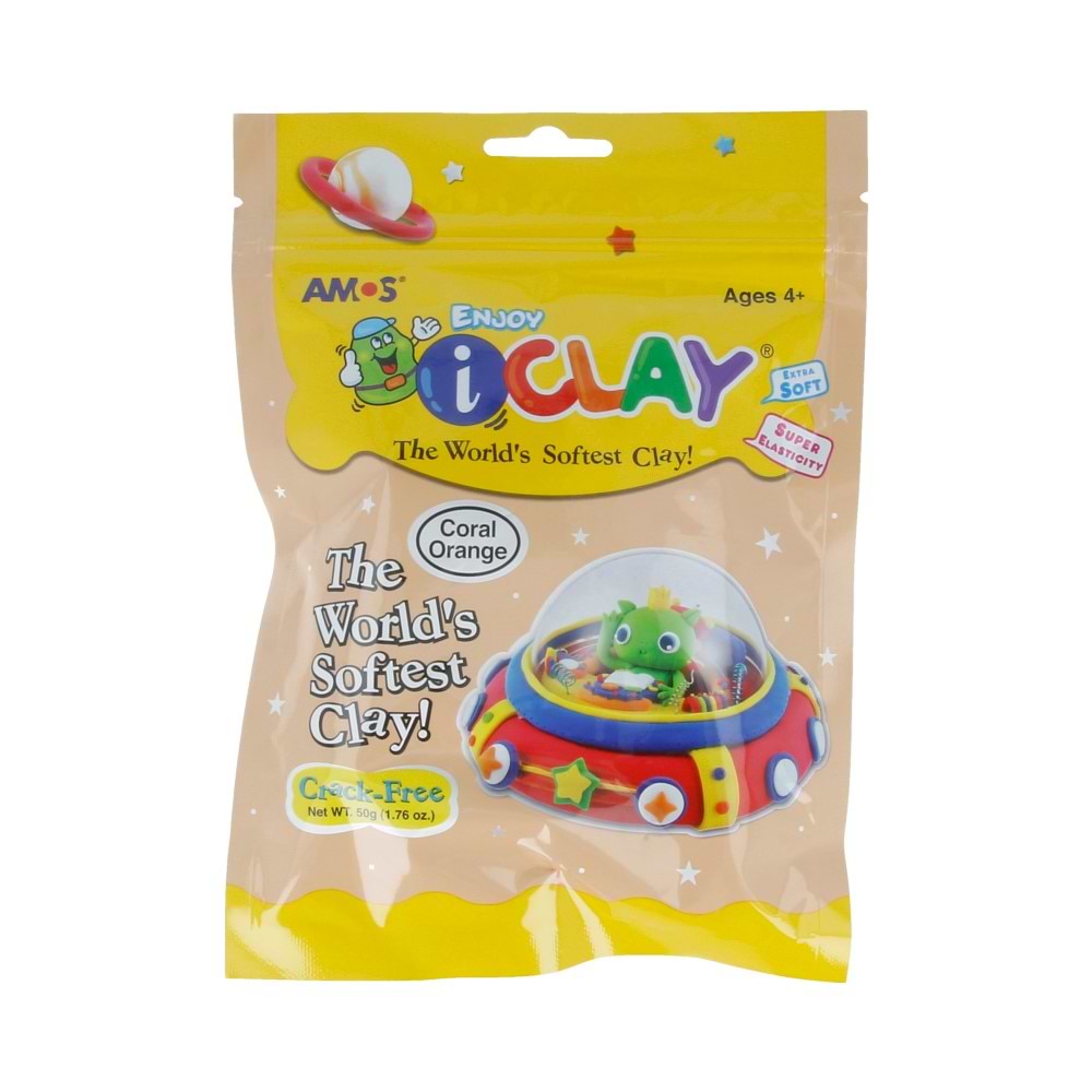 חימר קל I-CLAY כתום קורל