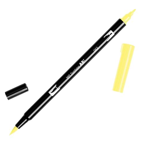 טוש מכחול Tombow Dual Brush Pen Art Marker-  062 Pale Yellow 