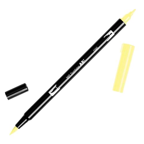 טוש מכחול Tombow Dual Brush Pen Art Marker- 090 Baby Yellow  