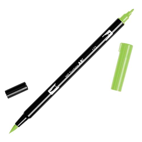 טוש מכחול Tombow Dual Brush Pen Art Marker-173 Willow Green   
