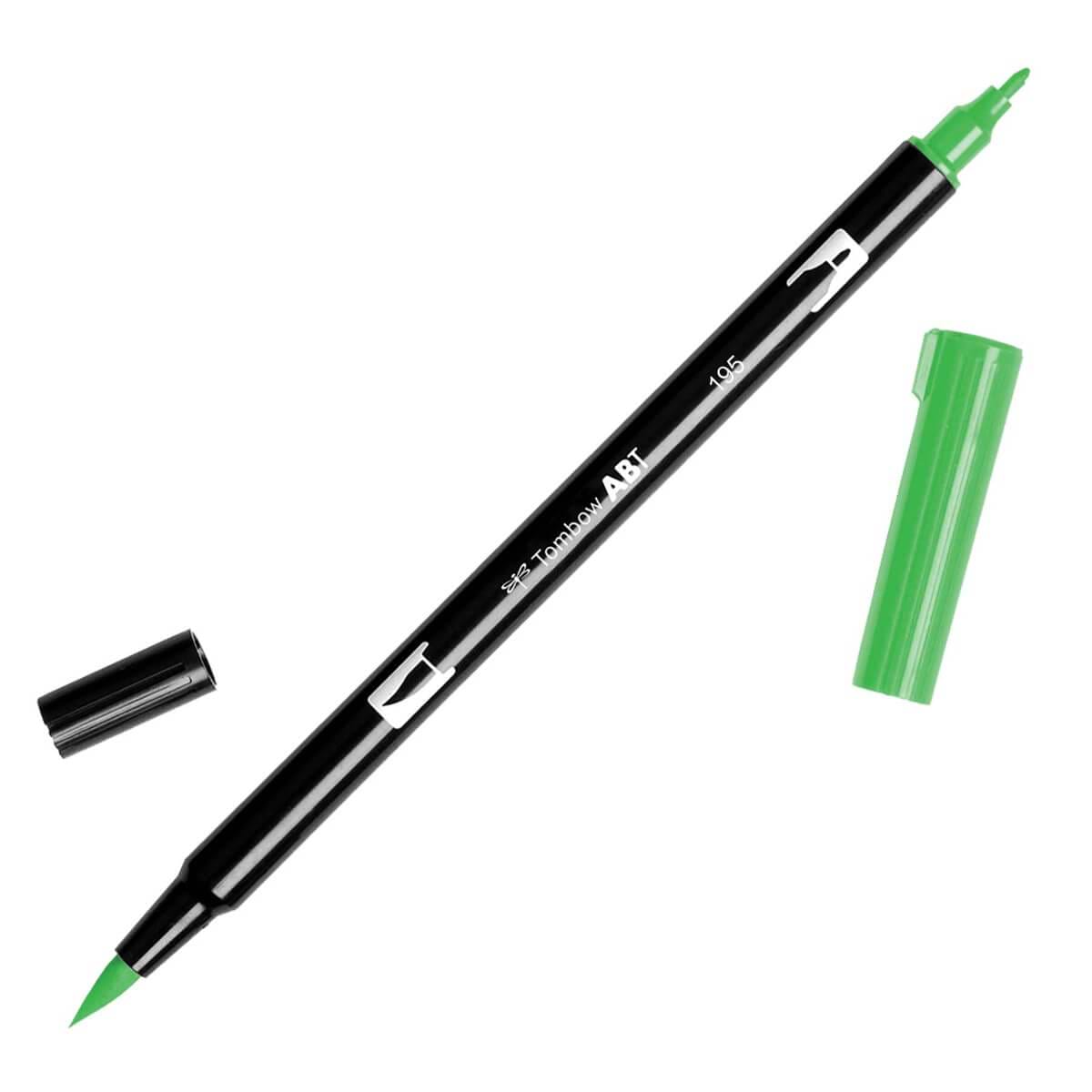 טוש מכחול Tombow Dual Brush Pen Art Marker-195 Light Green   