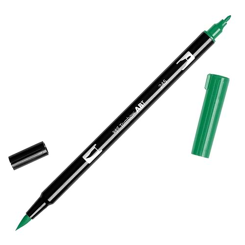 טוש מכחול Tombow Dual Brush Pen Art Marker-245 Sap Green   