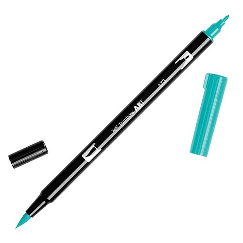 טוש מכחול Tombow Dual Brush Pen Art Marker-373 Sea Blue   