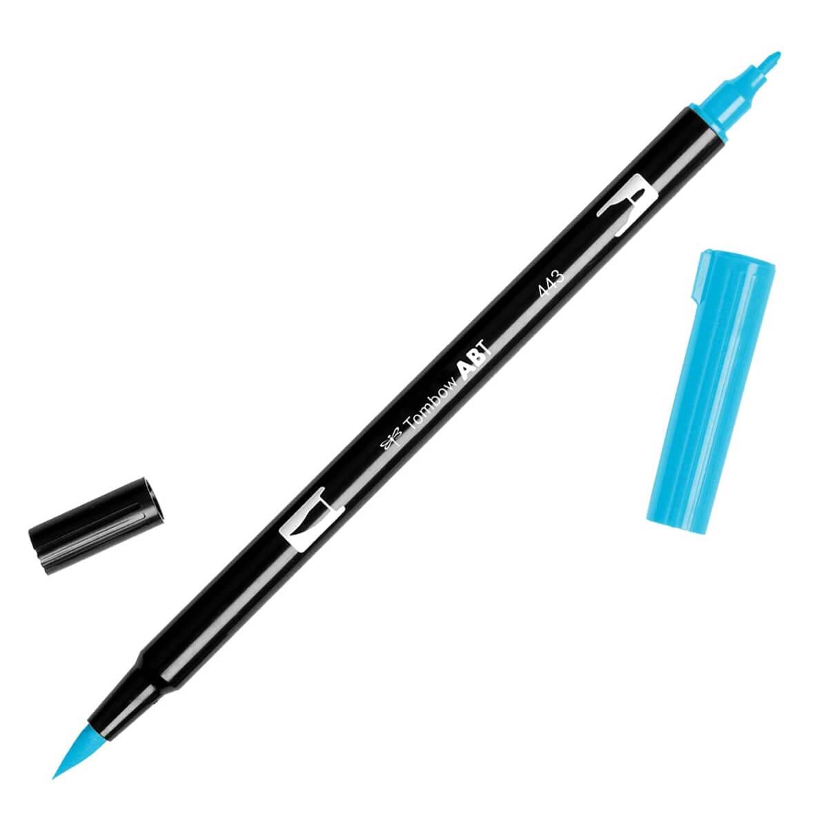 טוש מכחול Tombow Dual Brush Pen Art Marker-443 Turquoise   