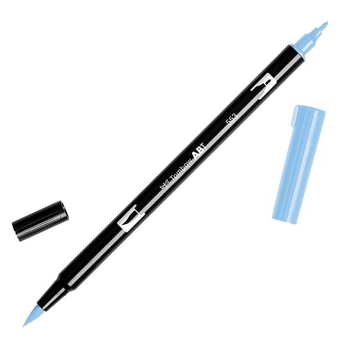 טוש מכחול Tombow Dual Brush Pen Art Marker-553 Mist Purple   