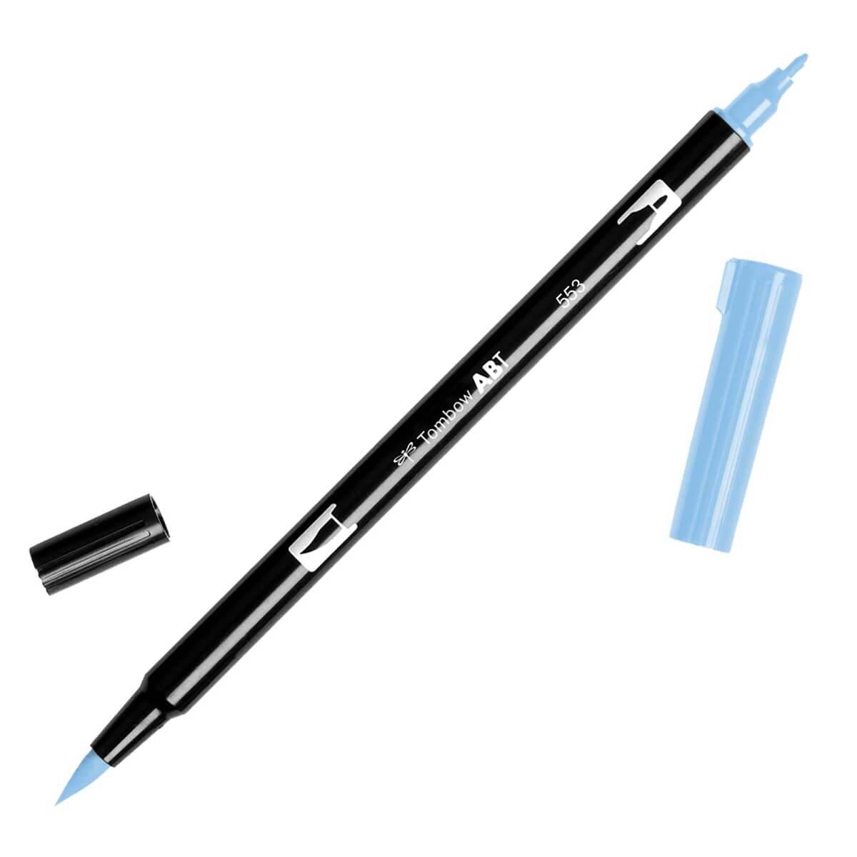 טוש מכחול Tombow Dual Brush Pen Art Marker-553 Mist Purple   