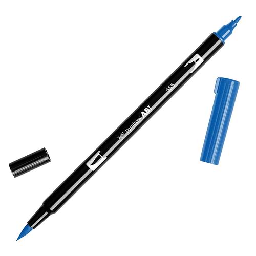 טוש מכחול Tombow Dual Brush Pen Art Marker-555 Ultramarine   