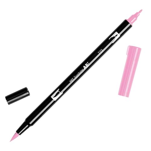 טוש מכחול Tombow Dual Brush Pen Art Marker- 723 Pink   