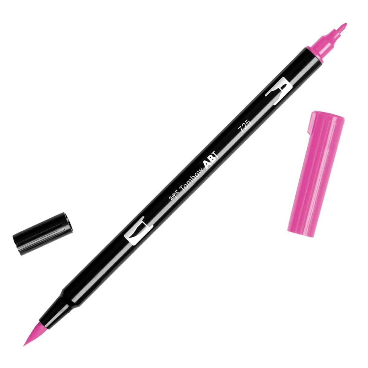 טוש מכחול Tombow Dual Brush Pen Art Marker- 725 Rhodamine Red   