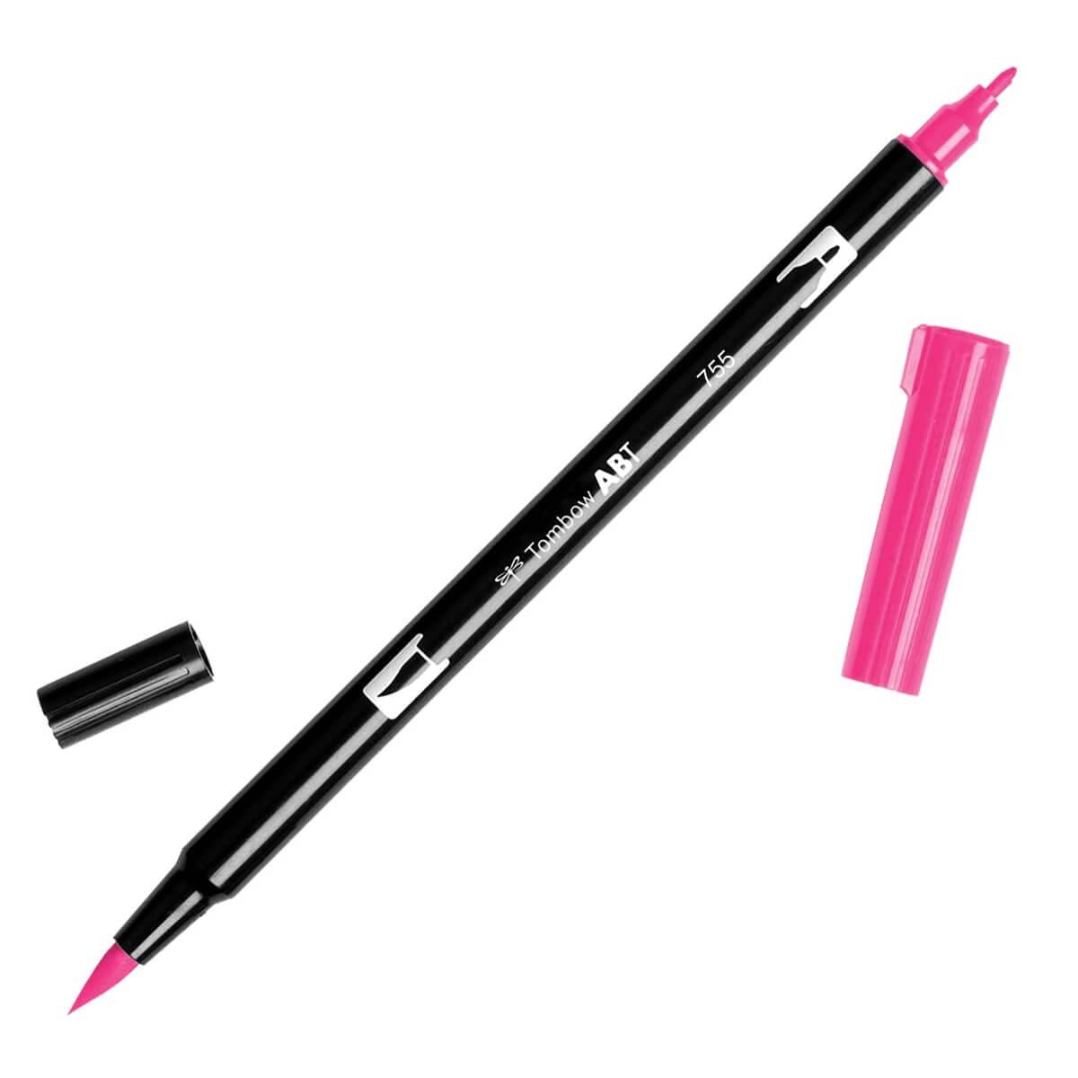 טוש מכחול Tombow Dual Brush Pen Art Marker-755 Rubine Red   