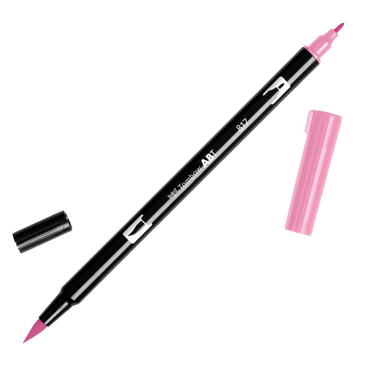 טוש מכחול Tombow Dual Brush Pen Art Marker-817 Mauve   