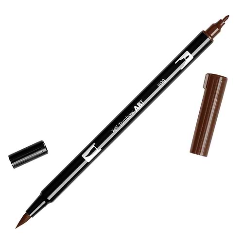 טוש מכחול Tombow Dual Brush Pen Art Marker-899 Redwood   