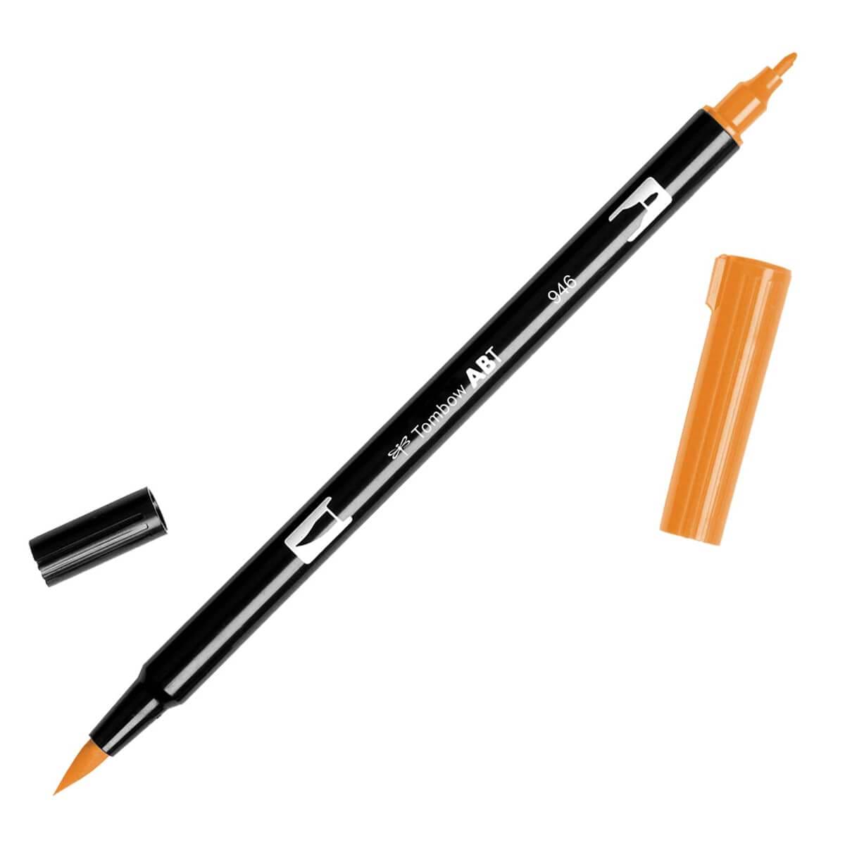 טוש מכחול Tombow Dual Brush Pen Art Marker-946 Gold Ochre   