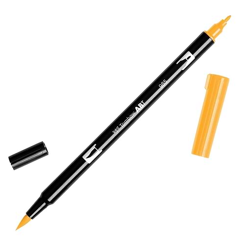 טוש מכחול Tombow Dual Brush Pen Art Marker-  985 Chrome Yellow   