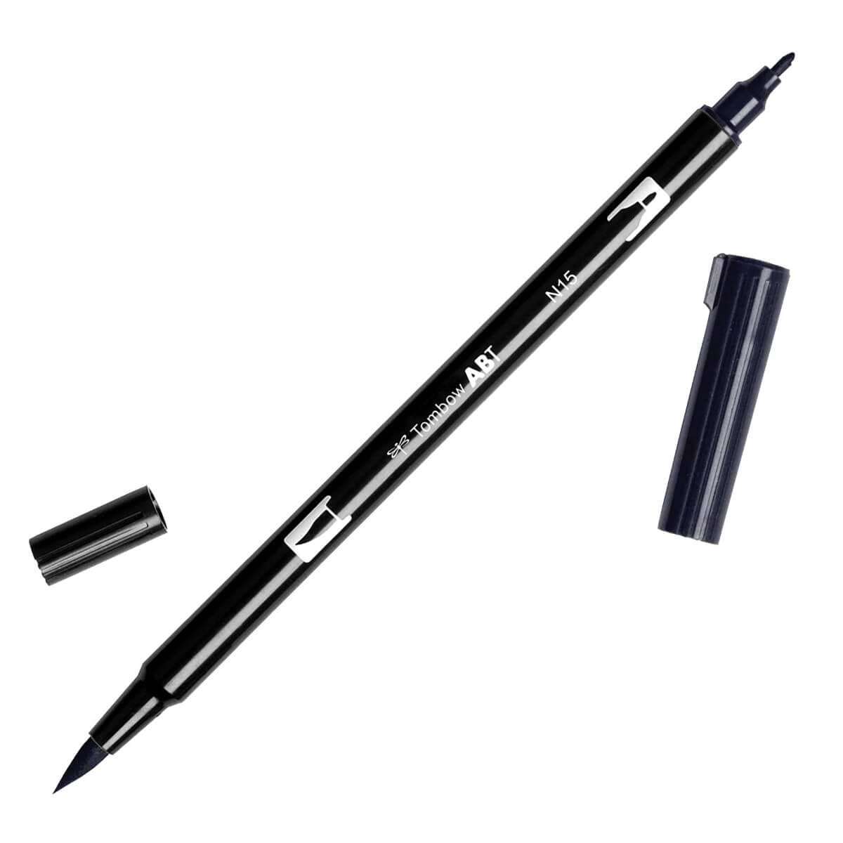 טוש מכחול Tombow Dual Brush Pen Art Marker- N15 Black   