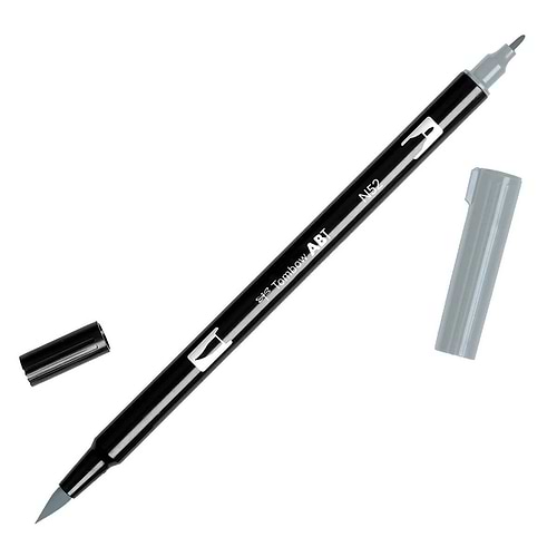 טוש מכחול Tombow Dual Brush Pen Art Marker- N52 Cool Gray 8    