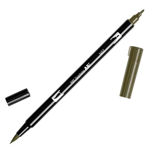 טוש מכחול Tombow Dual Brush Pen Art Marker- N57 Warm Gray 5    