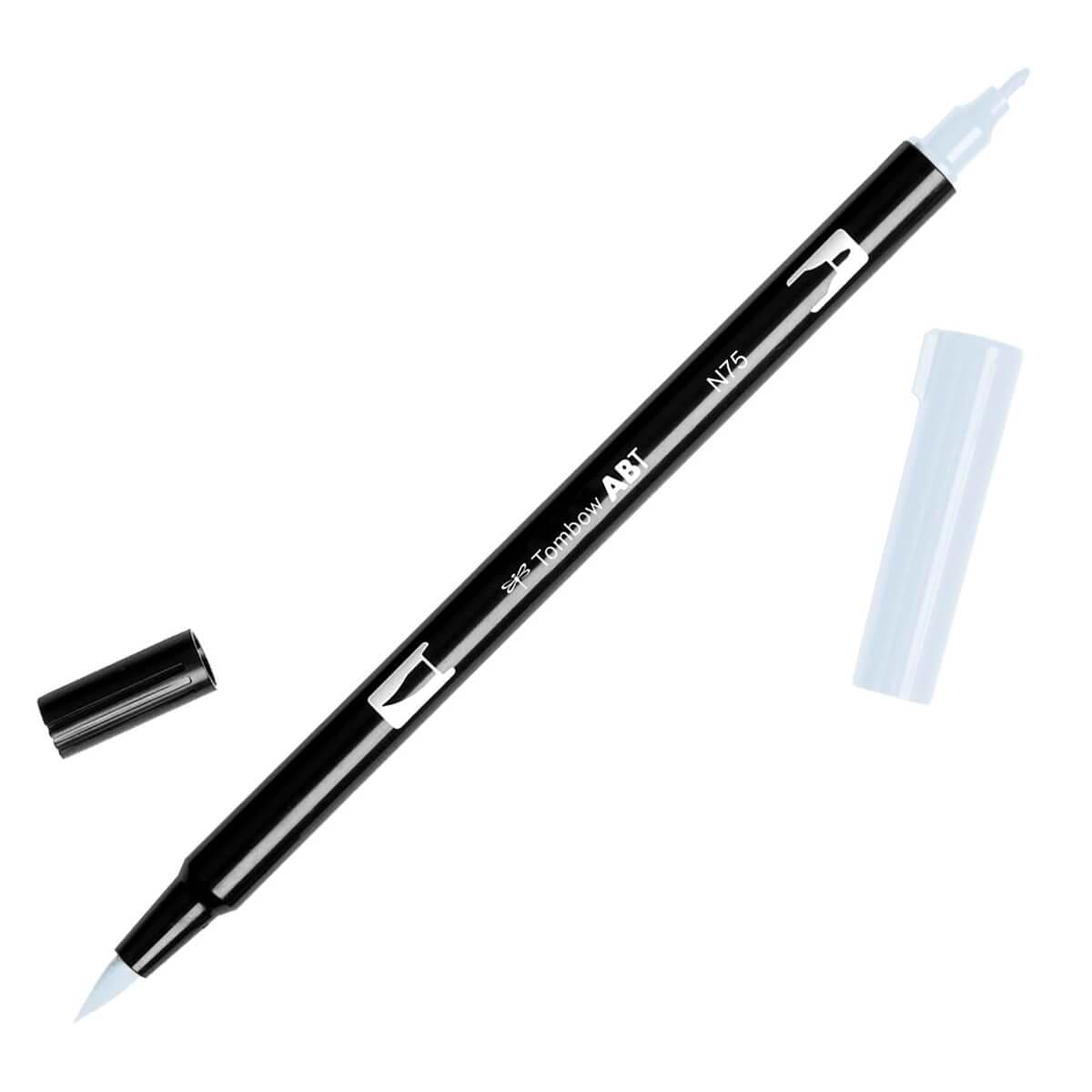 טוש מכחול Tombow Dual Brush Pen Art Marker-N75 Cool Gray 3    