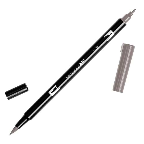 טוש מכחול Tombow Dual Brush Pen Art Marker-N79 Warm Gray 2    