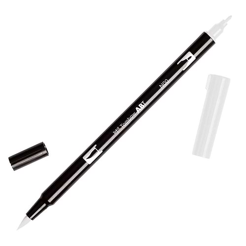 טוש מכחול Tombow Dual Brush Pen Art Marker-N00 Colorless Blender    