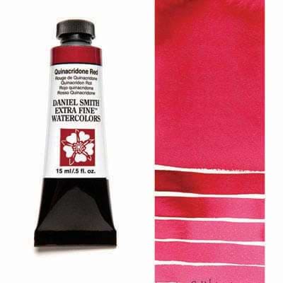 צבע מים שפופרת quinacridone red 15ML S2  DANIEL SMITH 