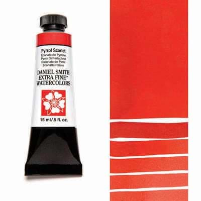 צבע מים שפופרת pyrrol scarlet 15ML S3  DANIEL SMITH 