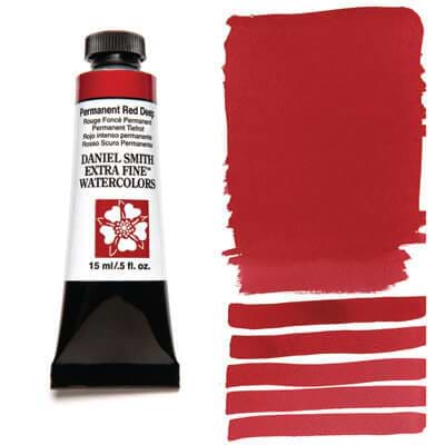 צבע מים שפופרת permanent red deep 15ML S1  DANIEL SMITH 