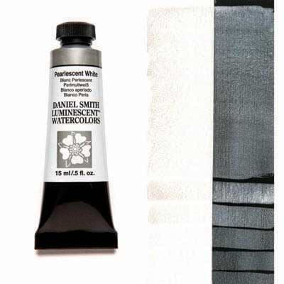 צבע מים שפופרת pearlescent white 15ML S1  DANIEL SMITH 