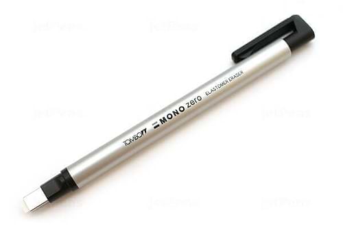 מחק מרובע דמוי עט MONO ZERO TOMBOW כסוף
