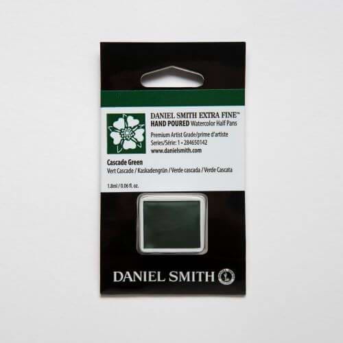 צבע מים קוביה DANIEL SMITH Cascade Green סדרה 1