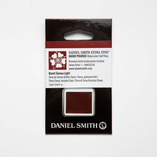 צבע מים קוביה DANIEL SMITH Burnt Sienna Light סדרה 1