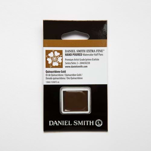 צבע מים קוביה DANIEL SMITH Quinacridone Gold סדרה 2