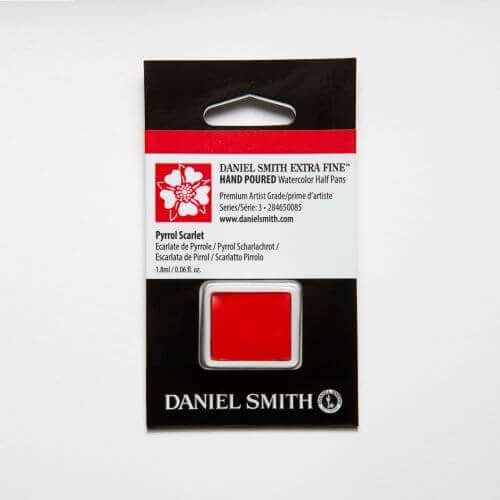 צבע מים קוביה DANIEL SMITH Pyrrol Scarlet סדרה 3
