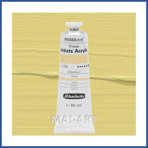 צבע אקריליק PRIMACRYL ארטיסט 60מל שמינקה 786 סדרה 1 Ivory