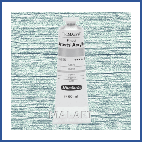 צבע אקריליק PRIMACRYL ארטיסט 60מל שמינקה 895 סדרה 2 Silver