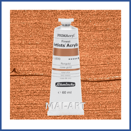 צבע אקריליק PRIMACRYL ארטיסט 60מל שמינקה 899 סדרה 4 Rose gold