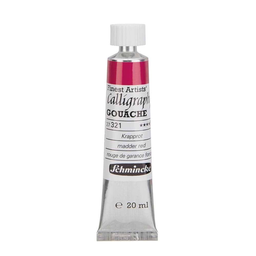 גואש קליגרפי 20מל מבית שמינקה MADDER RED 321Finest Artist Calligraphy Gouache
