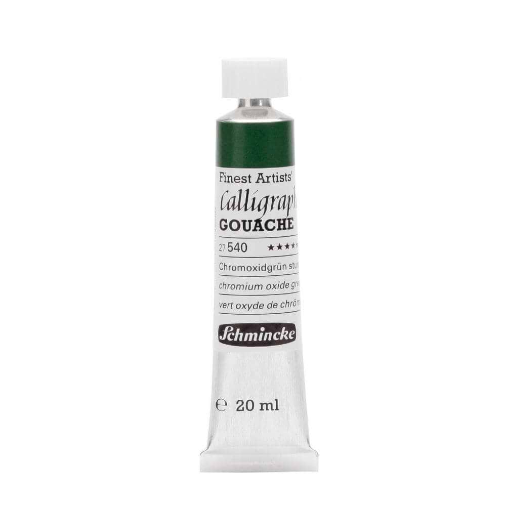 גואש קליגרפי 20מל מבית שמינקה CHROMIUM OXIDE GREEN 540 Artist Calligraphy Gouache
