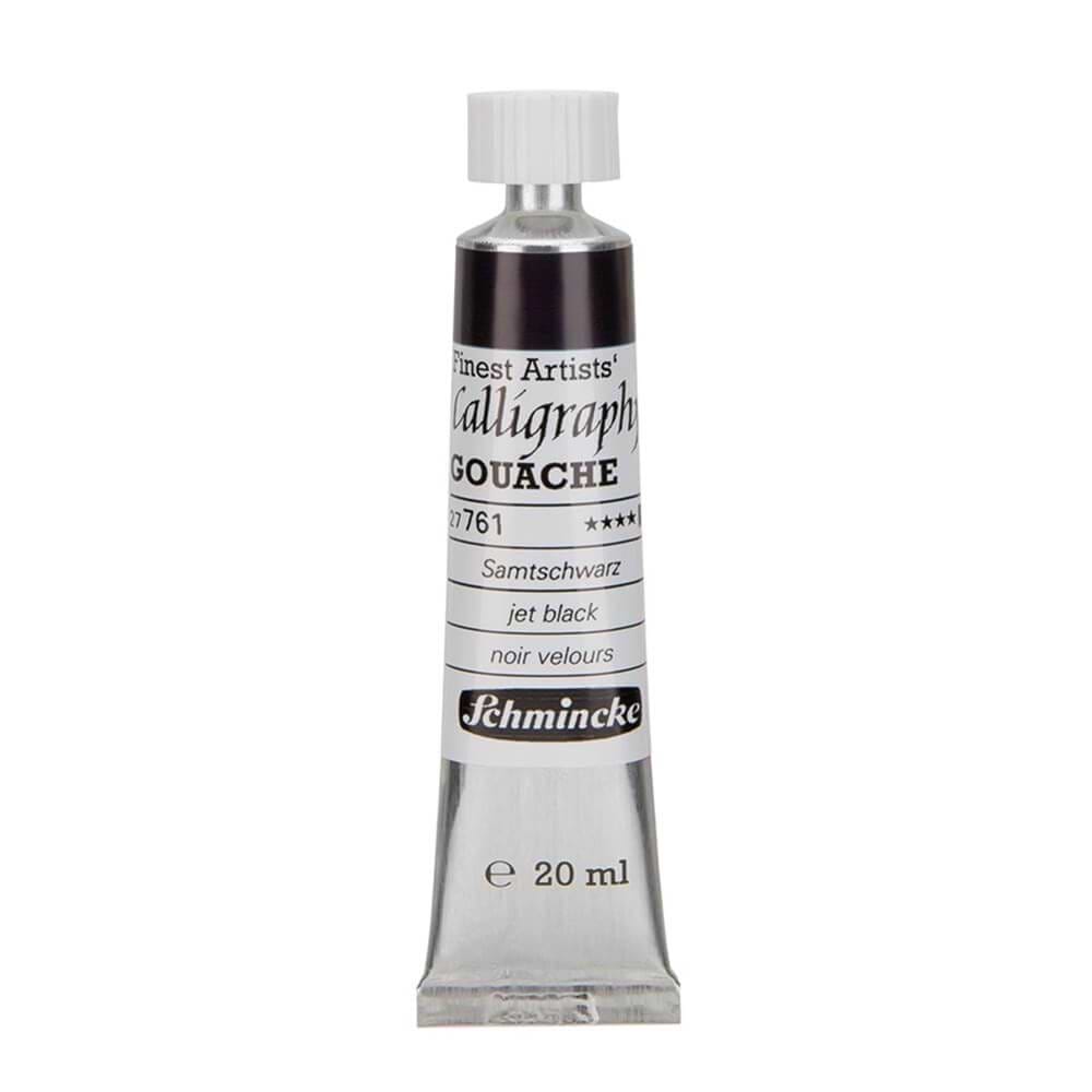 גואש קליגרפי 20מל מבית שמינקה JET BLACK 761 Finest Artist Calligraphy Gouache