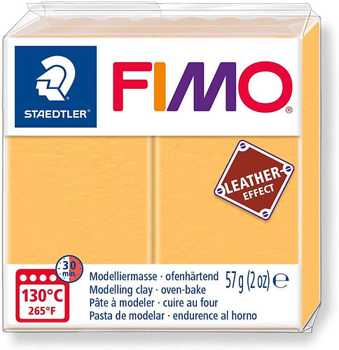 פימו דמוי עור צהוב זעפרן 109 SAFFRON YELLOW LEATHER