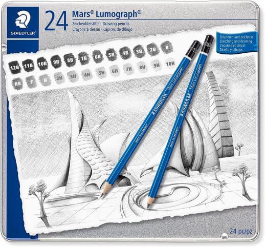 סט עפרונות שרטוט 24 סטדלר STAEDTLER