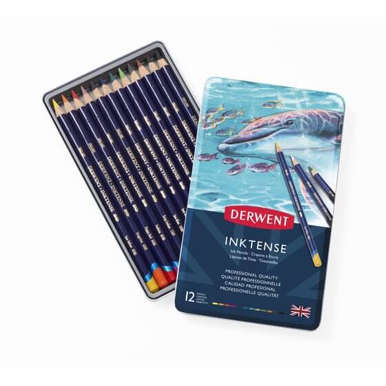 סט 12 עפרונות DERWENT דיו