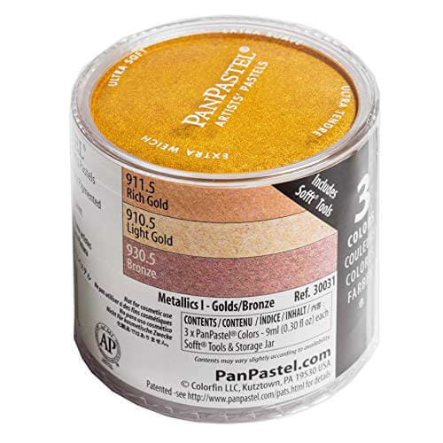 סט PANPASTEL 3 color set metallics