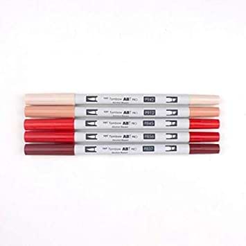 מארז 5 מרקרים אלכוהוליים TOMBOW RED TONES