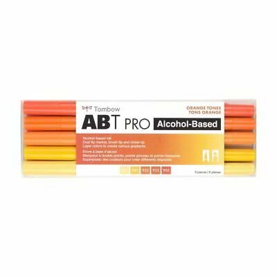 מארז 5 מרקרים אלכוהוליים TOMBOW ORANGE TONES