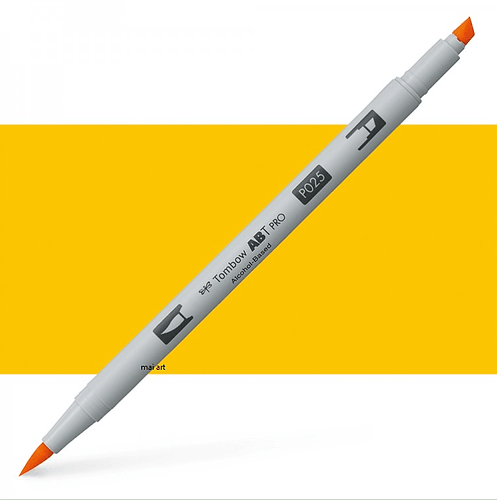 טוש אלכוהול TOMBOW דו צדדי LIGHT ORANGE 025