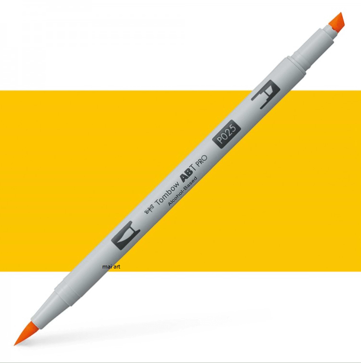 טוש אלכוהול TOMBOW דו צדדי LIGHT ORANGE 025